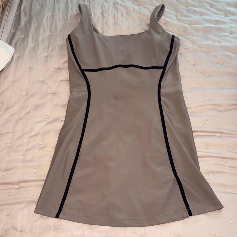 Abercrombie YPB SculptLUX Mini Dress - Size Large, Oat